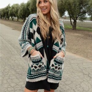 Three Bird Nest one size cardi (model picture is a different color way)